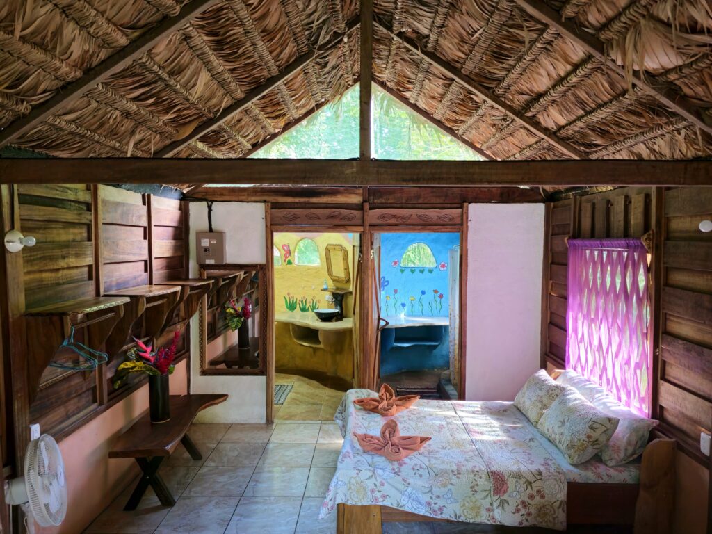 Cahuita Wildlife Lodge Bungalow inside view