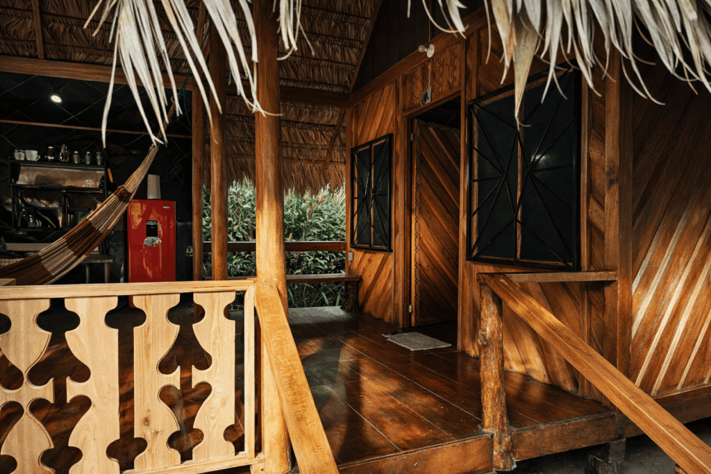 Cahuita Wildlife Lodge room view outside